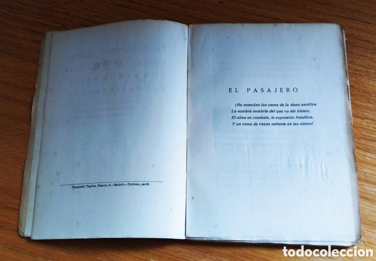 Libros antiguos: El pasajero, Valle Incl&aacute;n - Foto 2