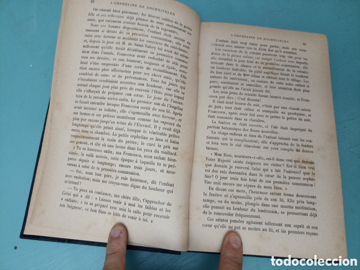 Libros antiguos: LOrpheline De Rochnivelen. M de Harcoet. Tours 1846 - Foto 2