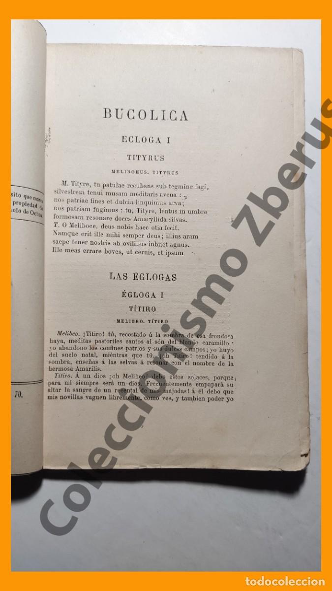Libros antiguos: Las Eglogas - Virgilio (1882) - Foto 2