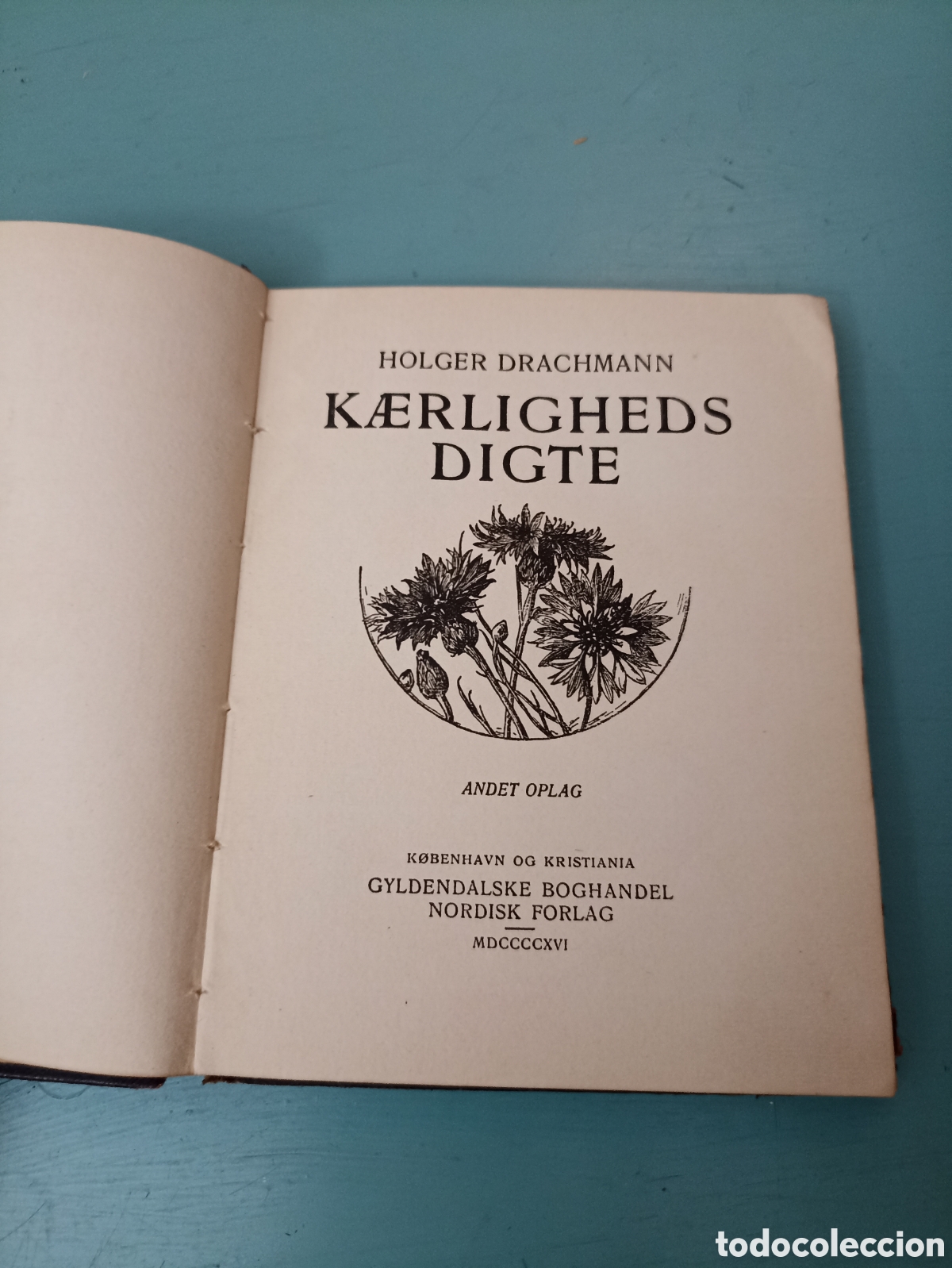Libros antiguos: Kserligheds Digte. Holder Drachmann 1916 - Foto 1