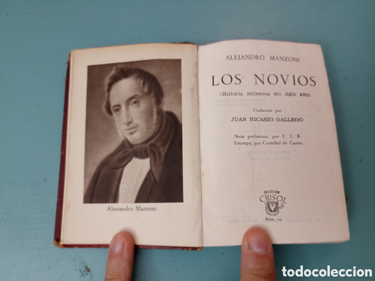 Libros antiguos: Los Novios. Alejandro Manzoni. - Foto 1
