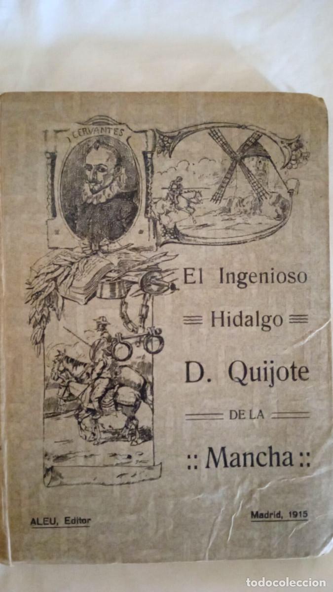 Libros antiguos: El Quijote. Aleu editor. Madrid, 1915 - Foto 1