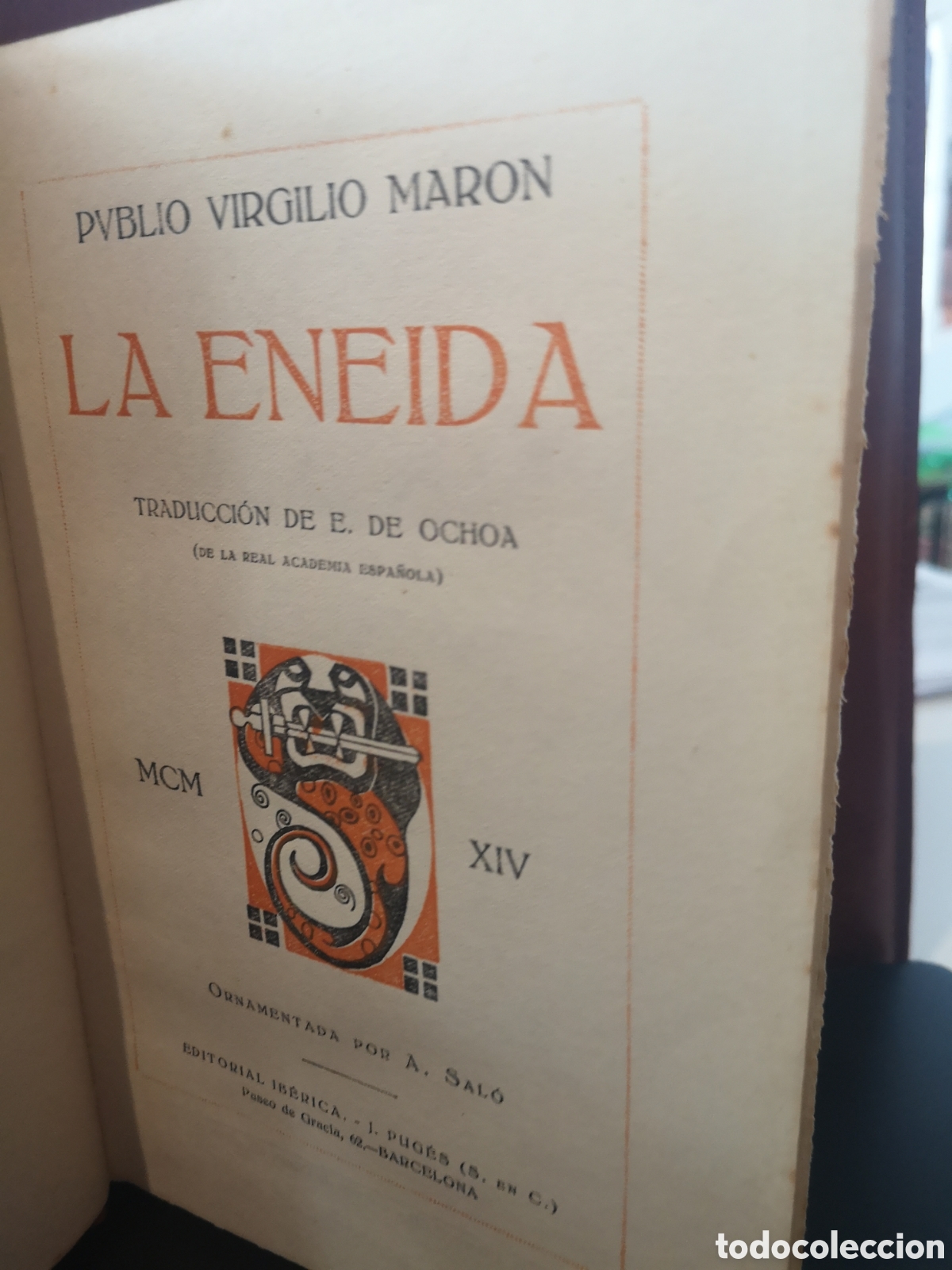 Libros antiguos: La Eneida P. Virgilio Mar&oacute;n - Foto 2