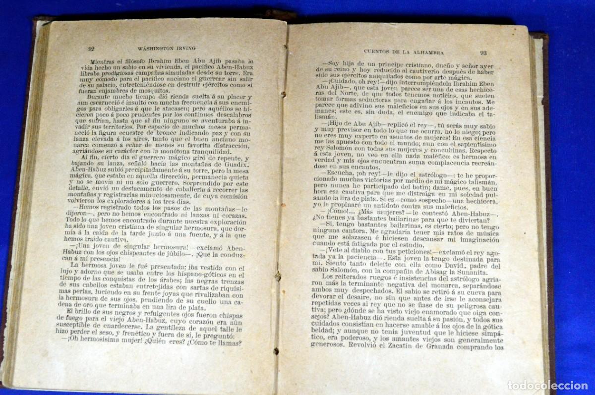 Libros antiguos: CUENTOS DE LA ALHAMBRA - Foto 4