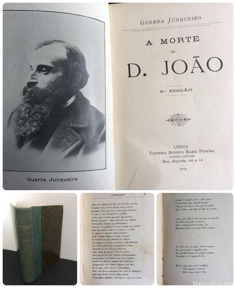 Libros antiguos: A MORTE DE D. JO&Atilde;O. GUERRA JUNQUEIRO (Ab&iacute;lio Manuel), 1914. - Foto 1