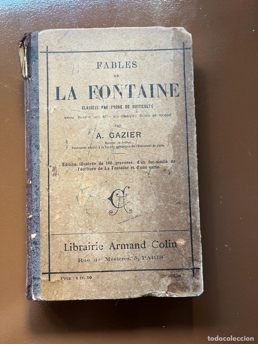 Libros antiguos: Fables de La Fontaine - Edici&oacute;n de 1912 - Franc&eacute;s - Foto 1
