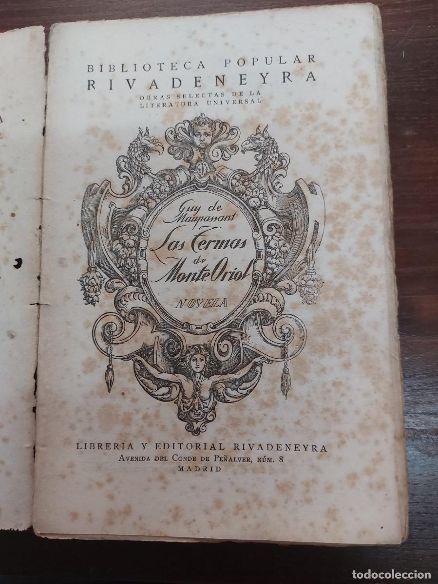 Libros antiguos: Las termas de monte Oriol - Guy de Maupassant - - Foto 1