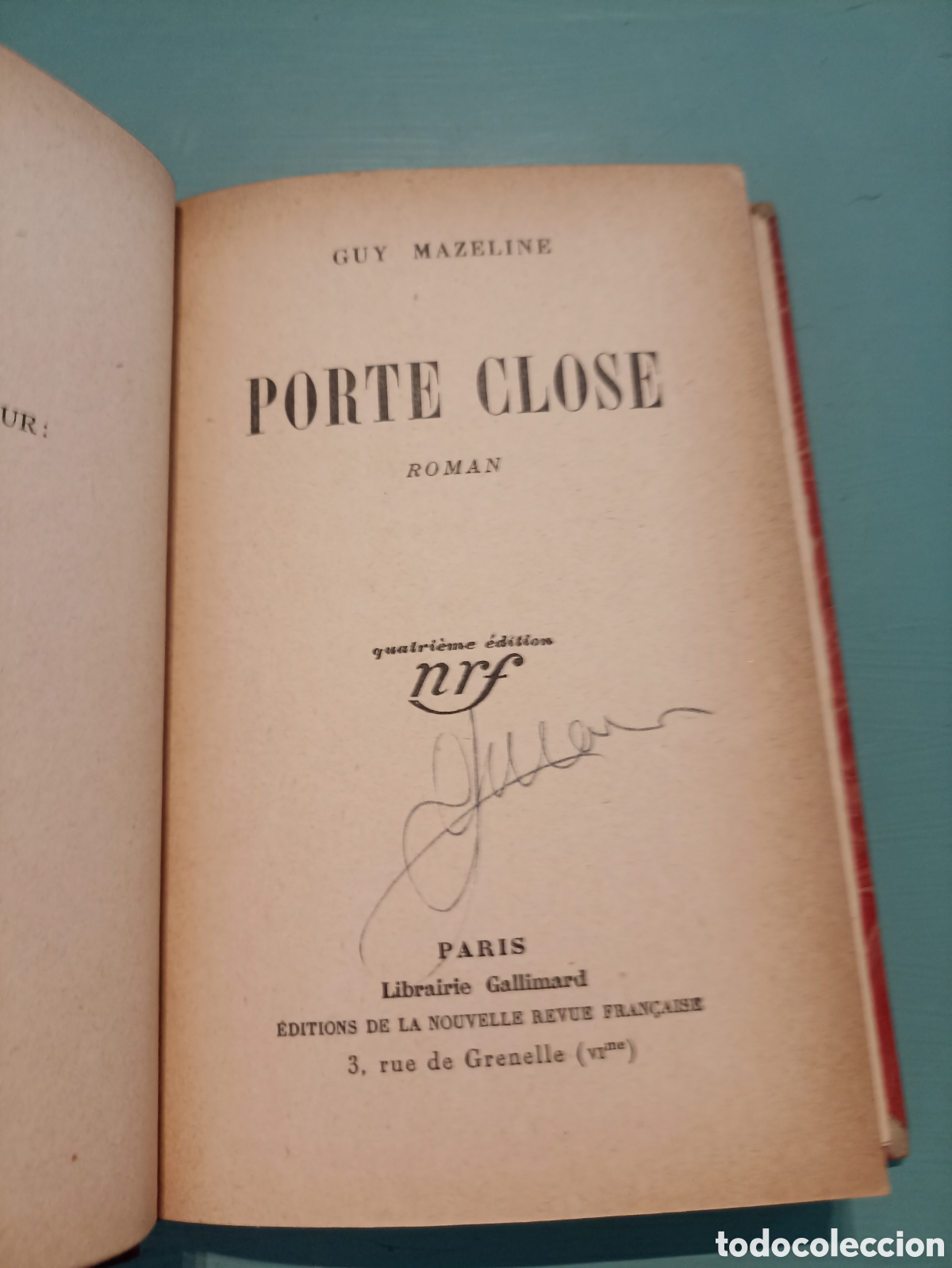 Libros antiguos: Guy Mazeline. Porte Close. Paris 1928 - Foto 1