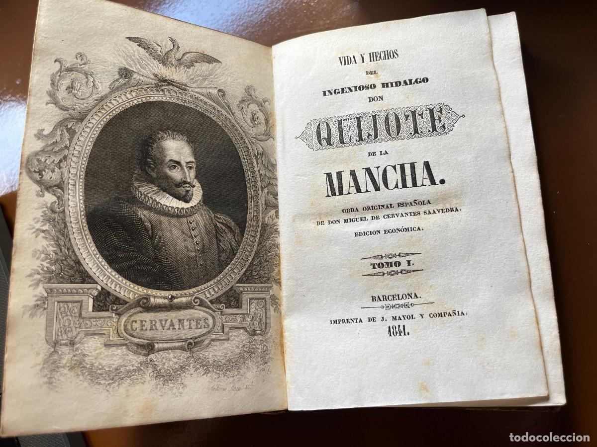 Libros antiguos: Don Quijote de la Mancha - 1841 - 3 Tomos - Foto 4