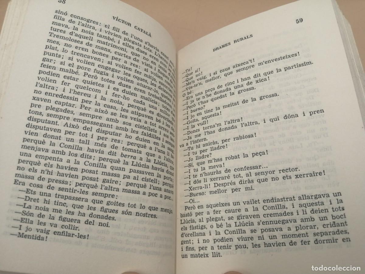 Libros antiguos: DRAMES RURALS VICTOR CATALA - Foto 4