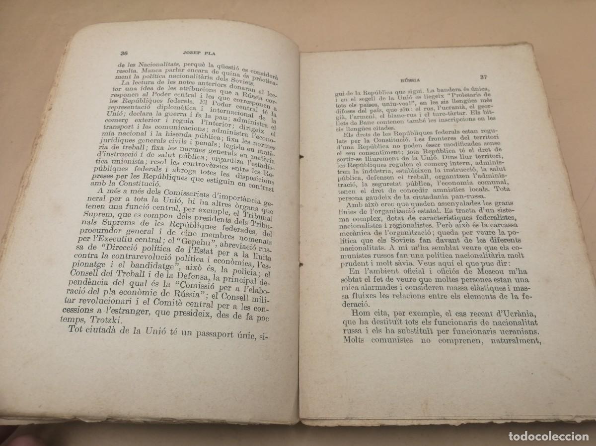 Libros antiguos: RUSSIA JOSEP PLA 1925 - Foto 3
