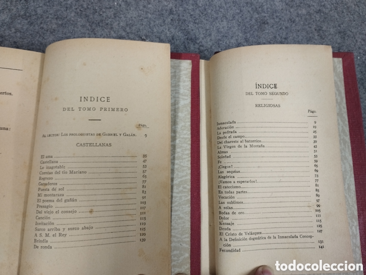 Libros antiguos: Obras Completas Gabriel y Gal&aacute;n - Foto 3