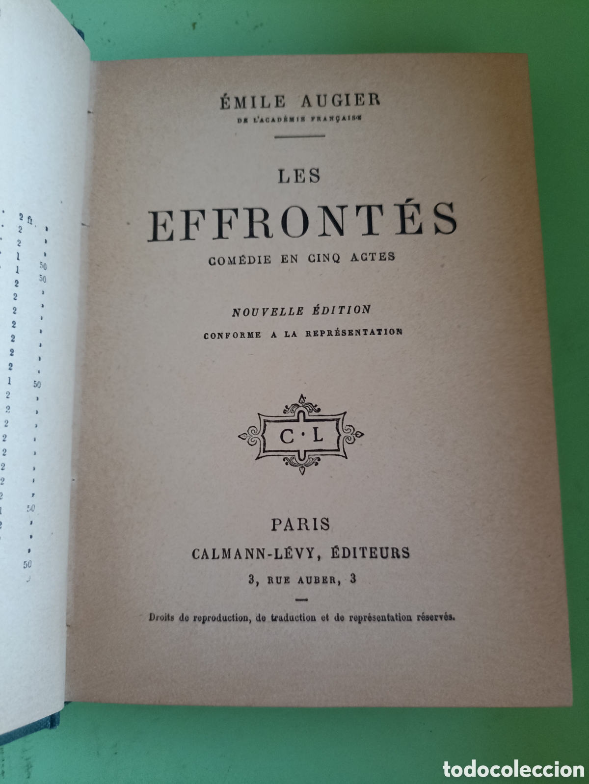 Libros antiguos: Les Effrontes. &Eacute;mile Augier. Paris 1861 - Foto 1