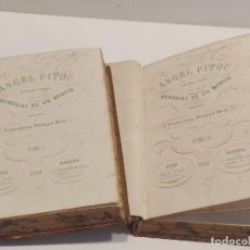 Libros antiguos: AÑO 1863 !! ANGEL PITOU / TERCERA PARTE DE LAS MEMORIAS DE UN MÉDICO / ALEJANDRO DUMAS / 2 TOMOS.
