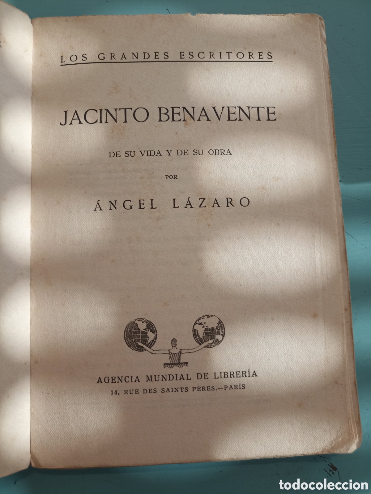 Libros antiguos: Jacinto Benavente. Angel L&aacute;zaro. Paris 1925 - Foto 1