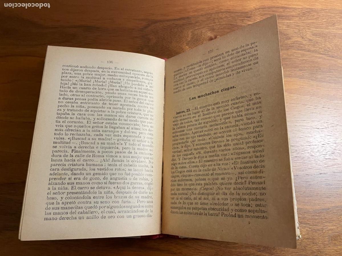 Libros antiguos: CORAZ&Oacute;N, DE EDMUNDO DE AMICIS - Foto 4