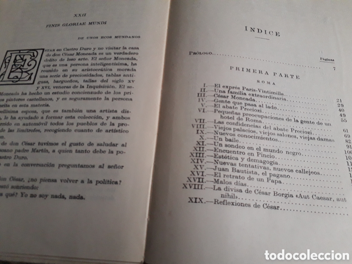 Libros antiguos: O CESAR O NADA, P&Iacute;O BAROJA, - Foto 5