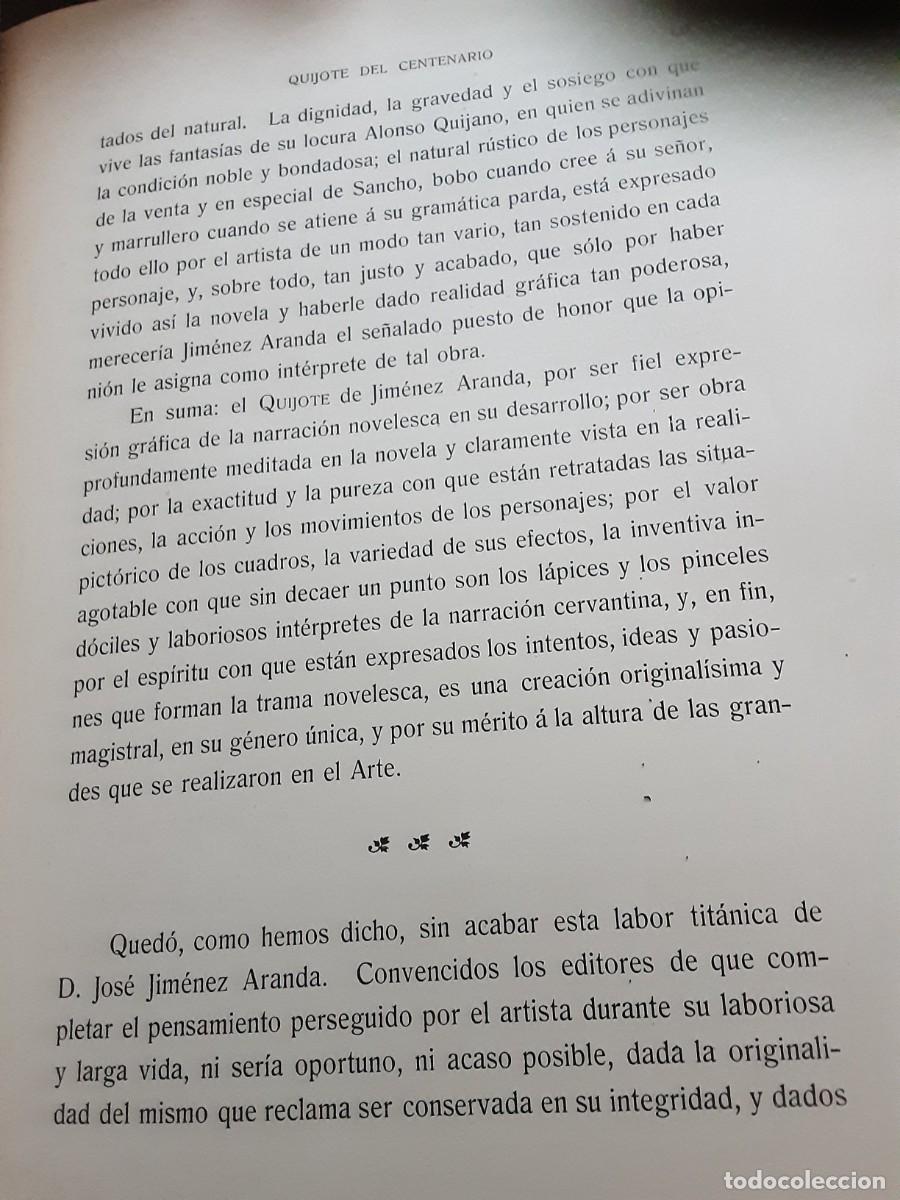 Libros antiguos: Quijote centenario, laminas - Foto 4