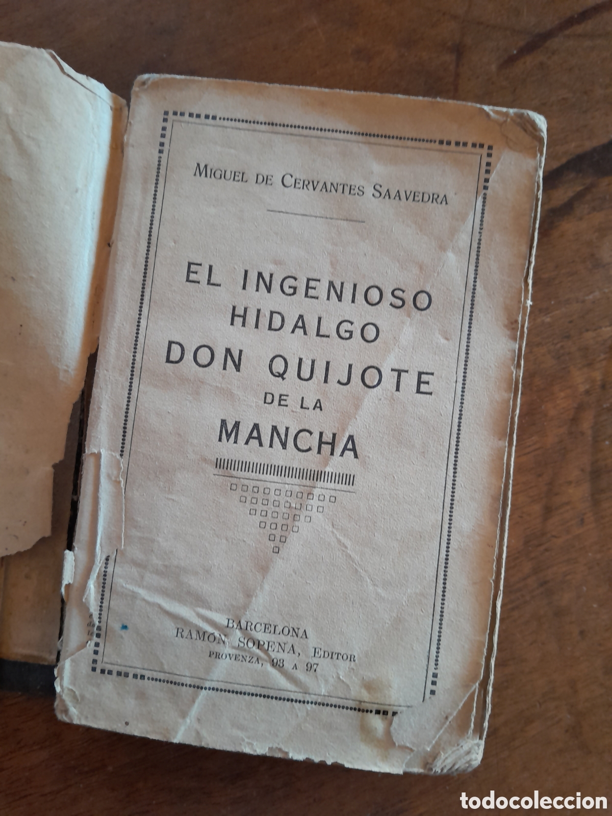 Libros antiguos: El Quijote de la mancha. Incompleto. - Foto 2