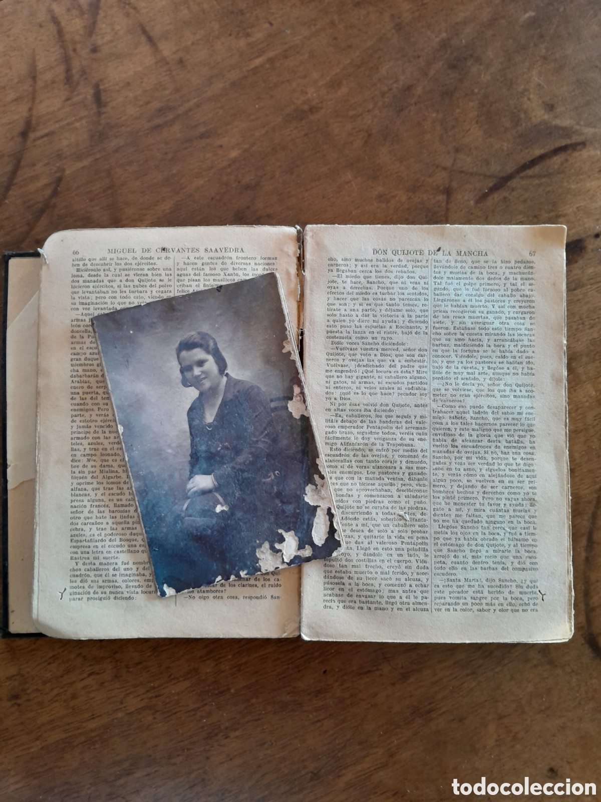 Libros antiguos: El Quijote de la mancha. Incompleto. - Foto 4