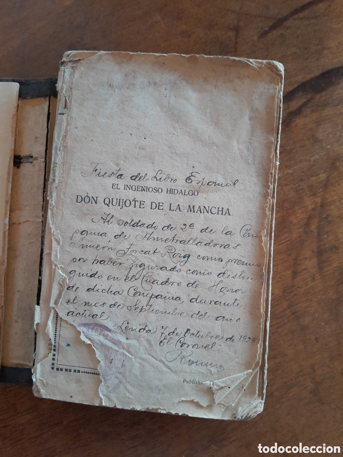 Libros antiguos: El Quijote de la mancha. Incompleto. - Foto 1