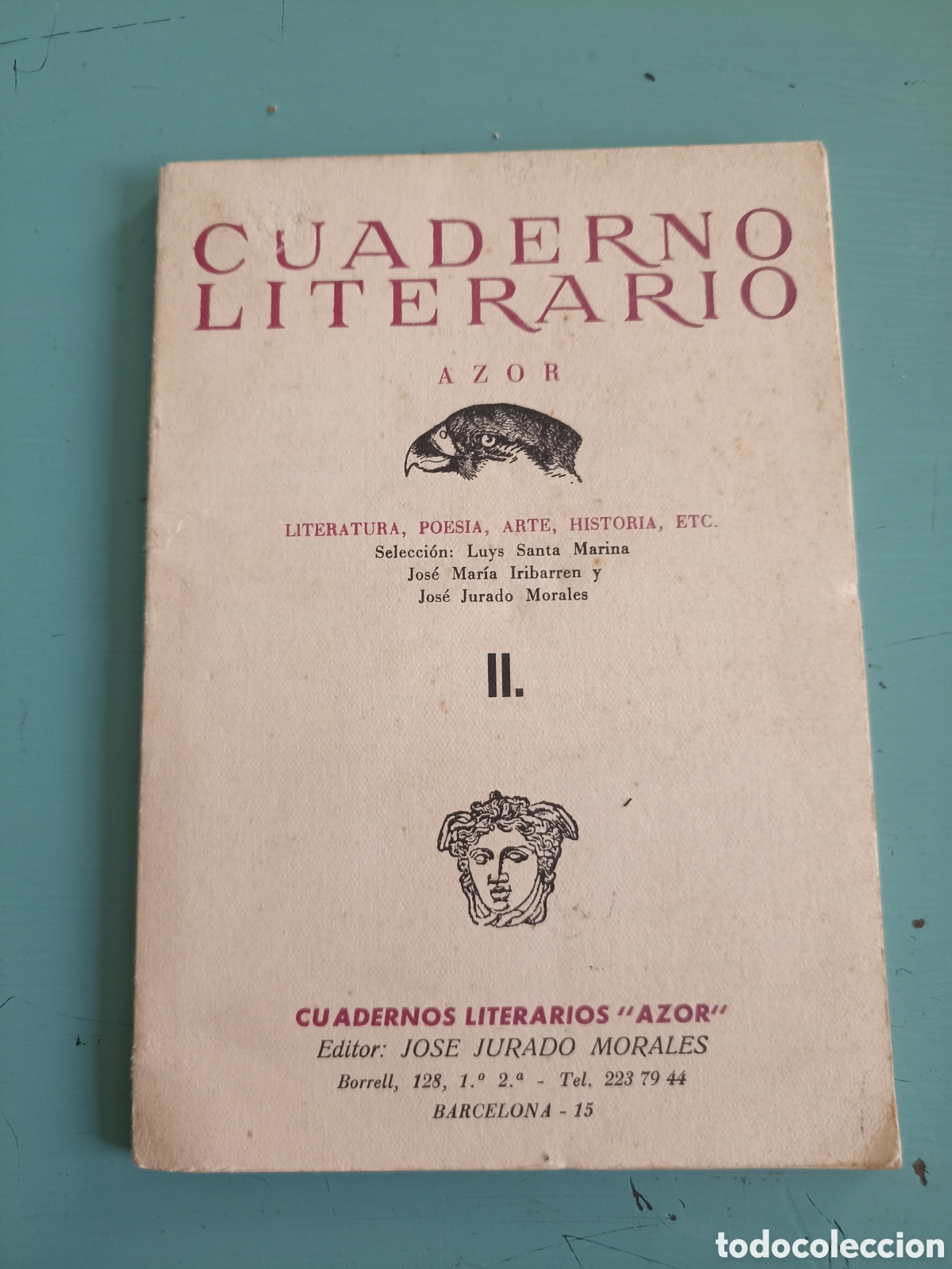 Libros antiguos: Cuaderno Literario. Azor. II. Barcelona - Foto 1