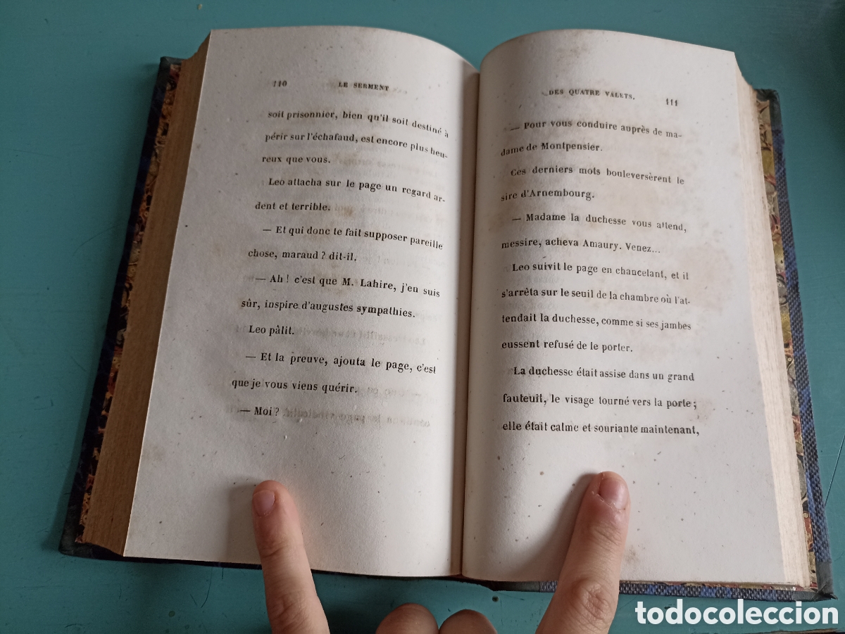 Libros antiguos: Le Serment des Quatre Valets. Ponson du Terrail. V. - Foto 4