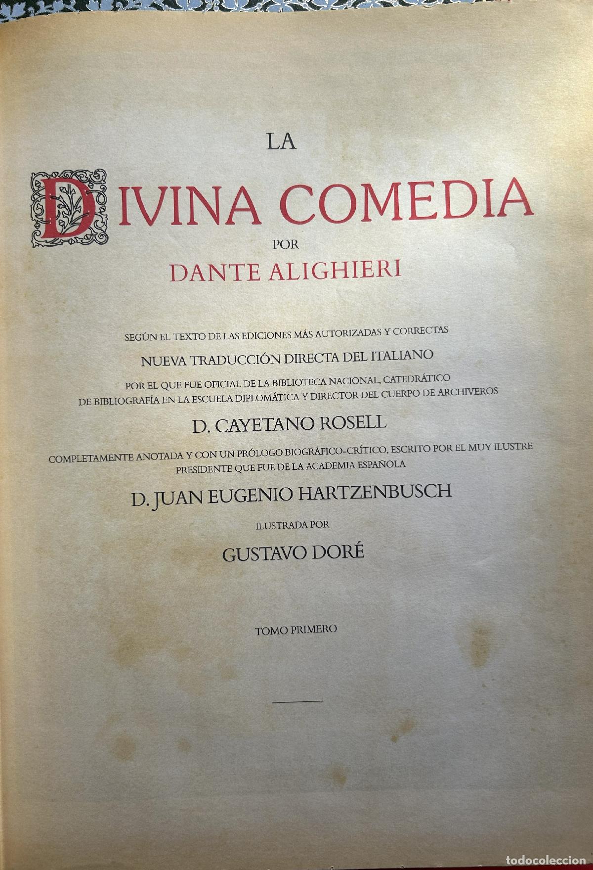Libros antiguos: La divina comedia - ALIGHIERI Dante - Foto 5