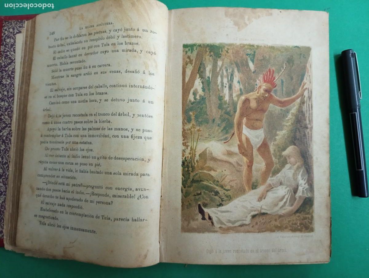 Libros antiguos: Antiguo libro LA MUJER ADULTERA. E. P&eacute;rez Escrich. Madrid. - Foto 3