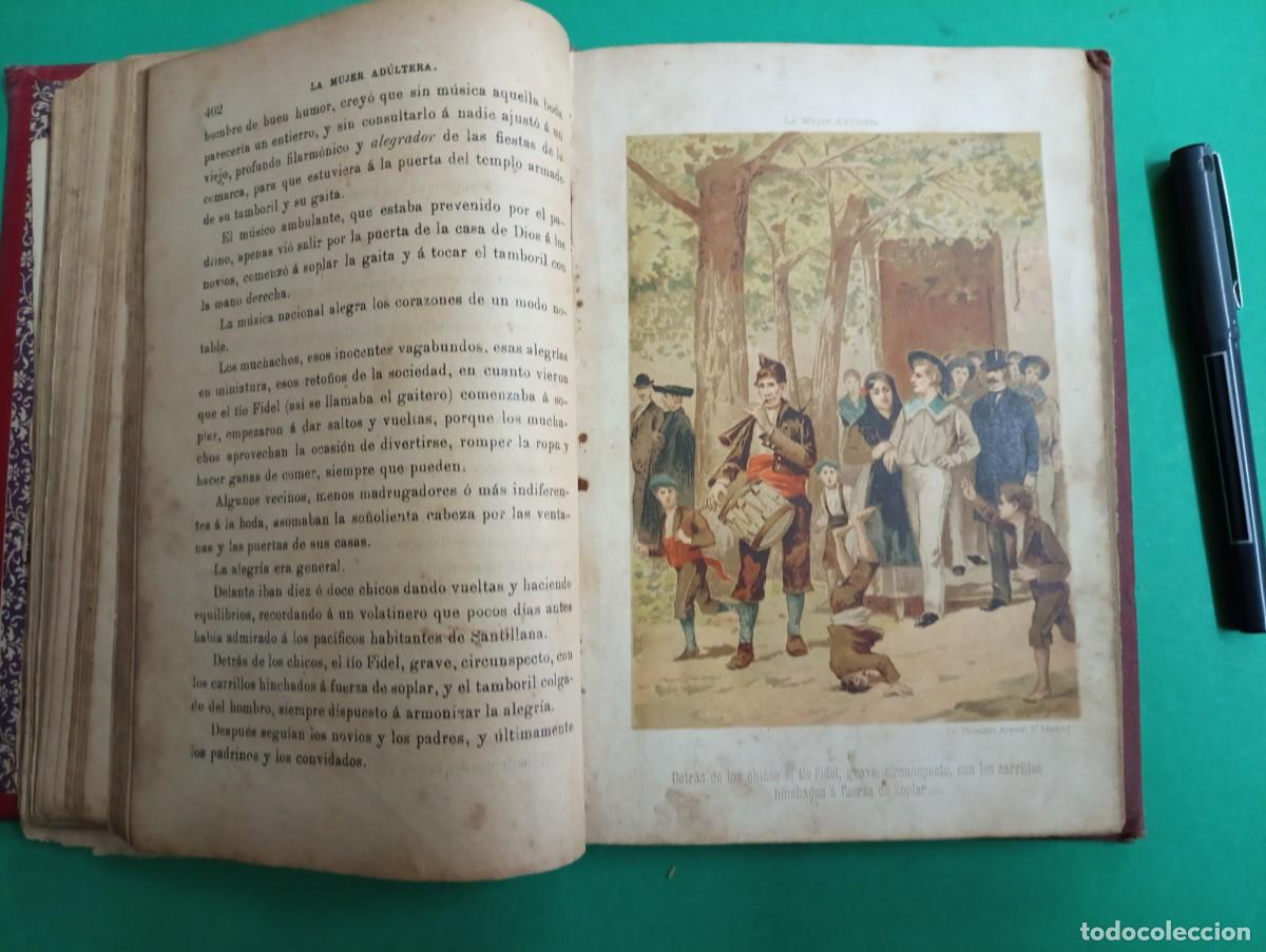 Libros antiguos: Antiguo libro LA MUJER ADULTERA. E. P&eacute;rez Escrich. Madrid. - Foto 4