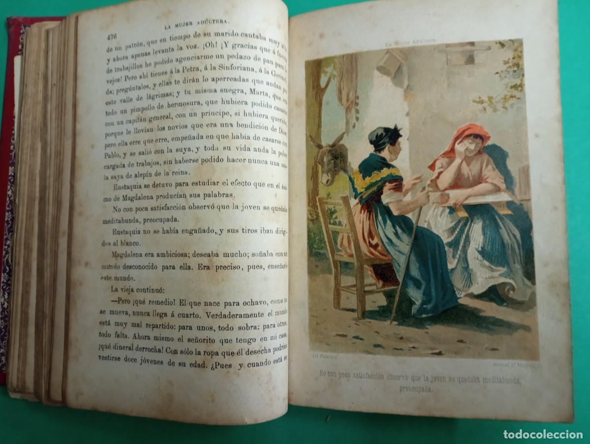 Libros antiguos: Antiguo libro LA MUJER ADULTERA. E. P&eacute;rez Escrich. Madrid. - Foto 5