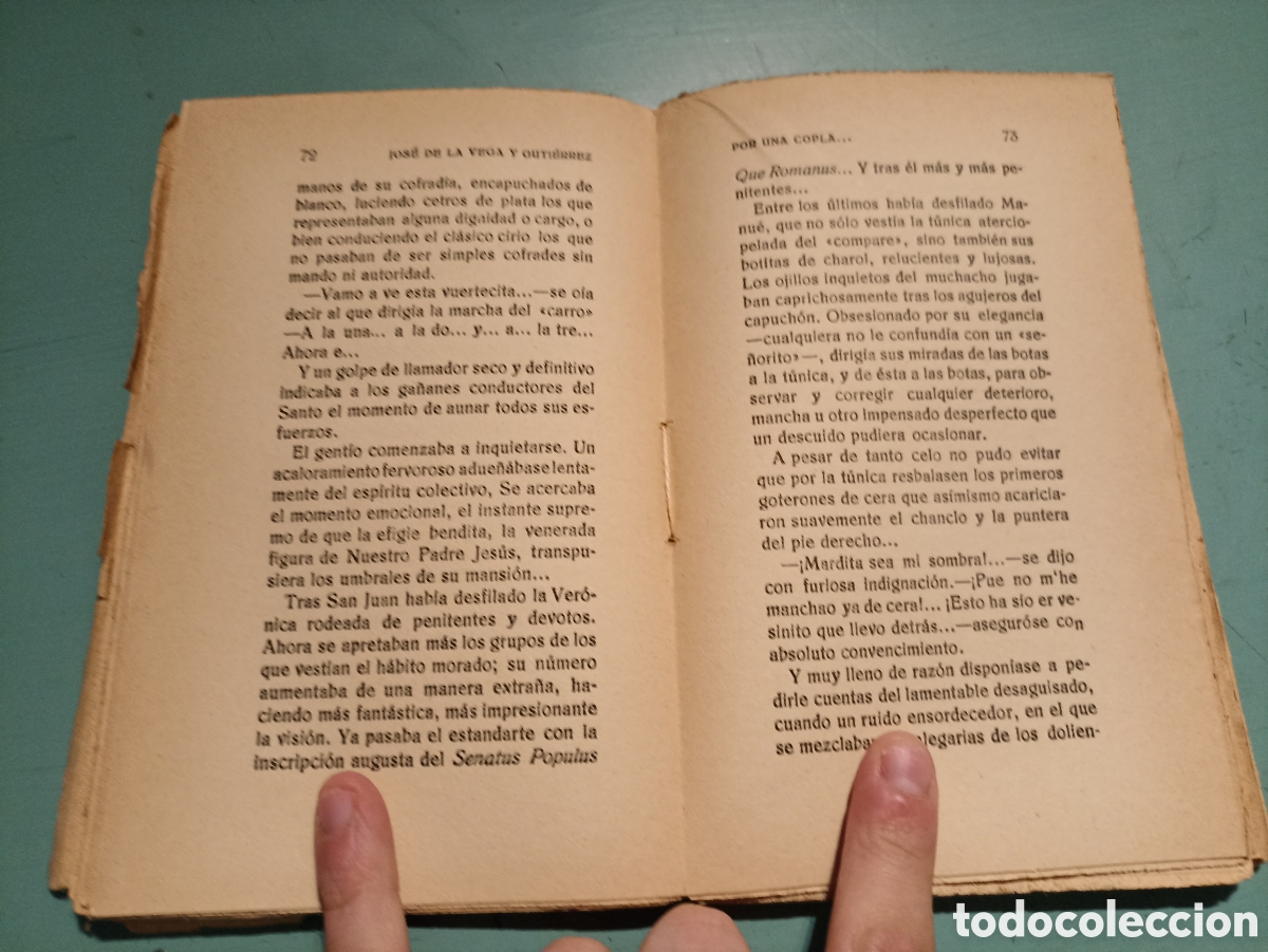 Libros antiguos: Jos&eacute; de la Vega y Guti&eacute;rrez. Por Una copla... - Foto 2