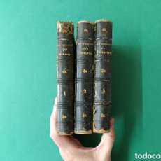 Libros antiguos: LOTE DE 3 ANTIGUOS LIBROS EL INGENIOSO HIDALGO DON QUIXOTE DE LA MANCHA. QUIJOTE. BURDEOS 1804.