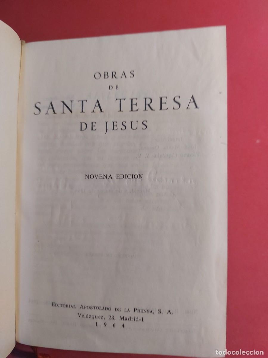 Libros antiguos: Obras de Santa Teresa de Jes&uacute;s - 1964 - Foto 2