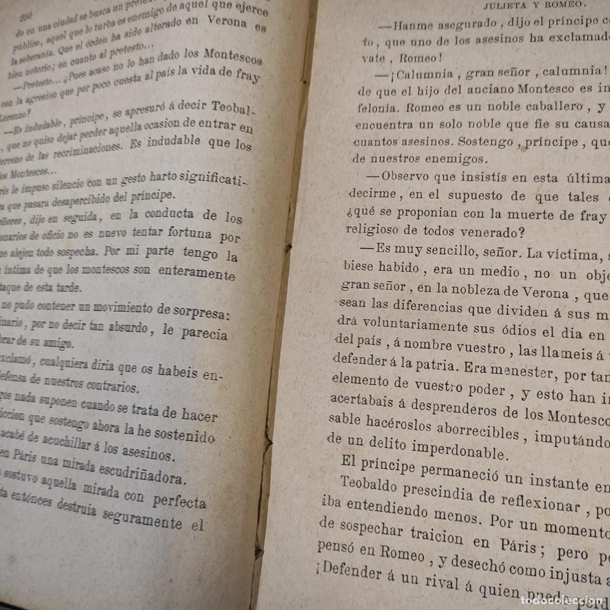 Libros antiguos: JULIETA Y ROMEO DE SHAKESPEARE TOMO 1 - Foto 6