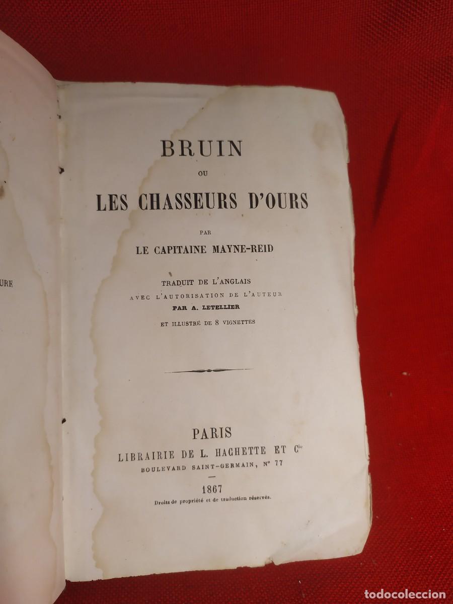 Libros antiguos: 1865. Obras de Mayne Reid. Grabados. - Foto 2