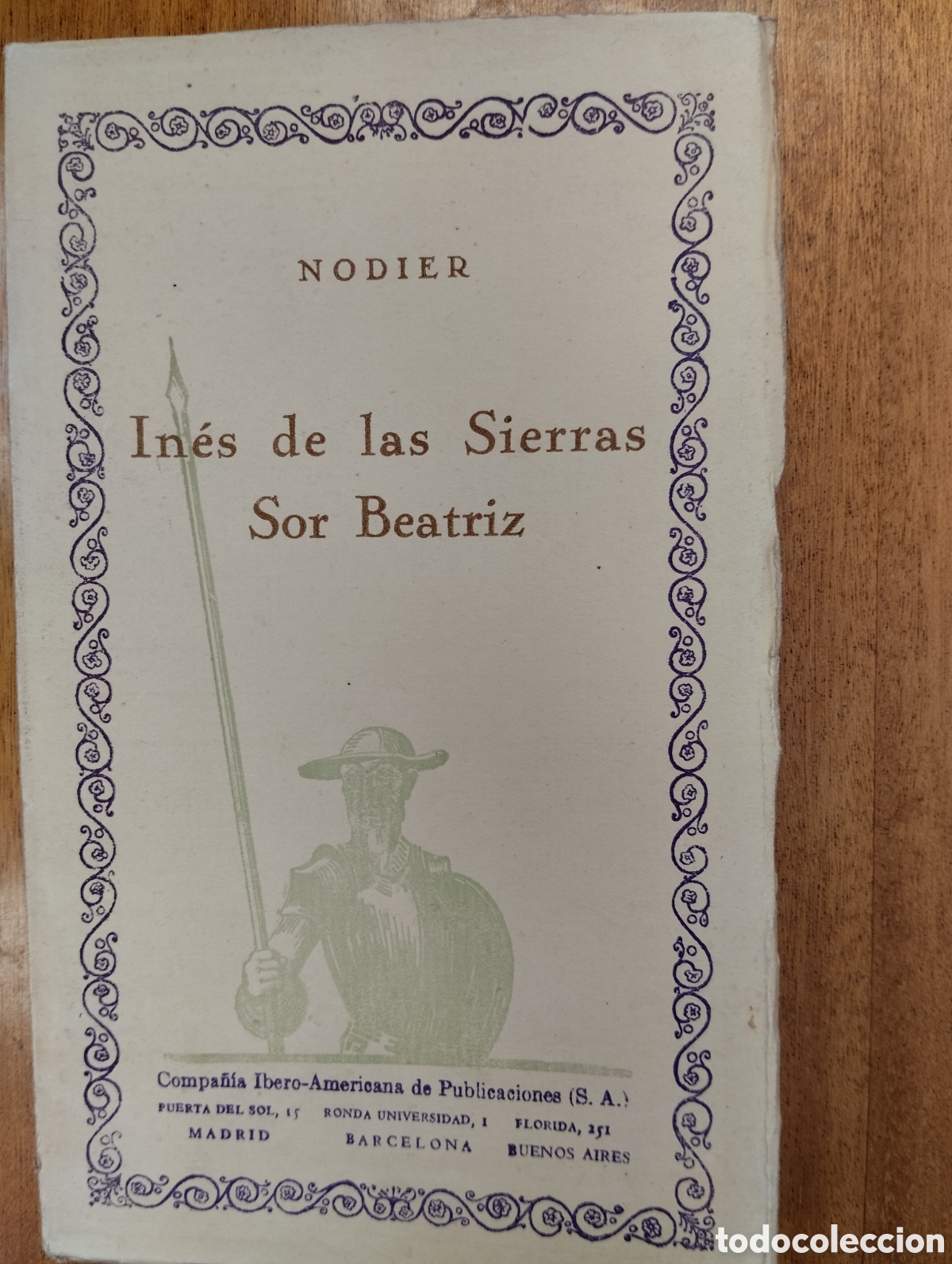 Libros antiguos: In&eacute;s de las Sierras, Sor Beatriz, Nodier - Foto 1