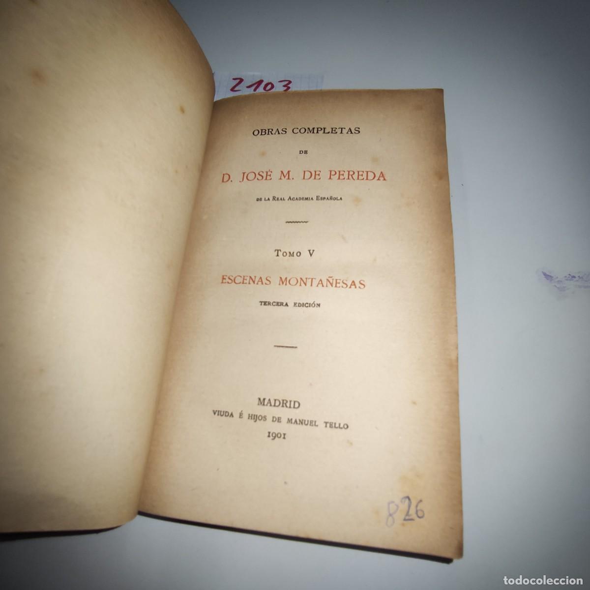 Libros antiguos: OBRAS COMPLETAS DE D. JOSE M. DE PEREDA - Foto 4