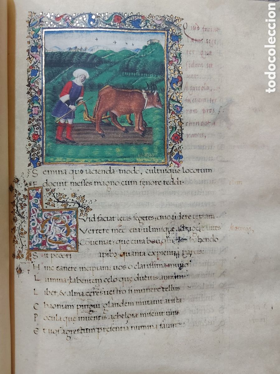 Libros antiguos: Buc&oacute;licas, Ge&oacute;rgicas y Eneida (Opera de Virgilio). facsimil. - Foto 4