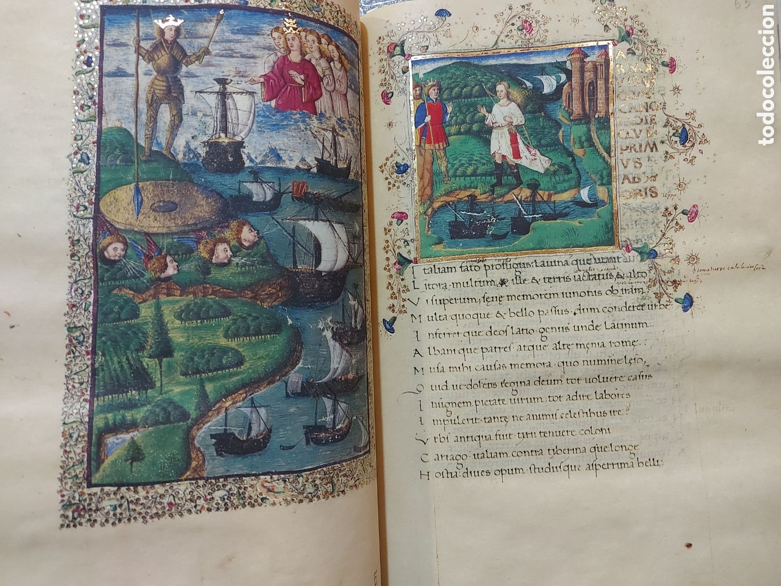 Libros antiguos: Buc&oacute;licas, Ge&oacute;rgicas y Eneida (Opera de Virgilio). facsimil. - Foto 6