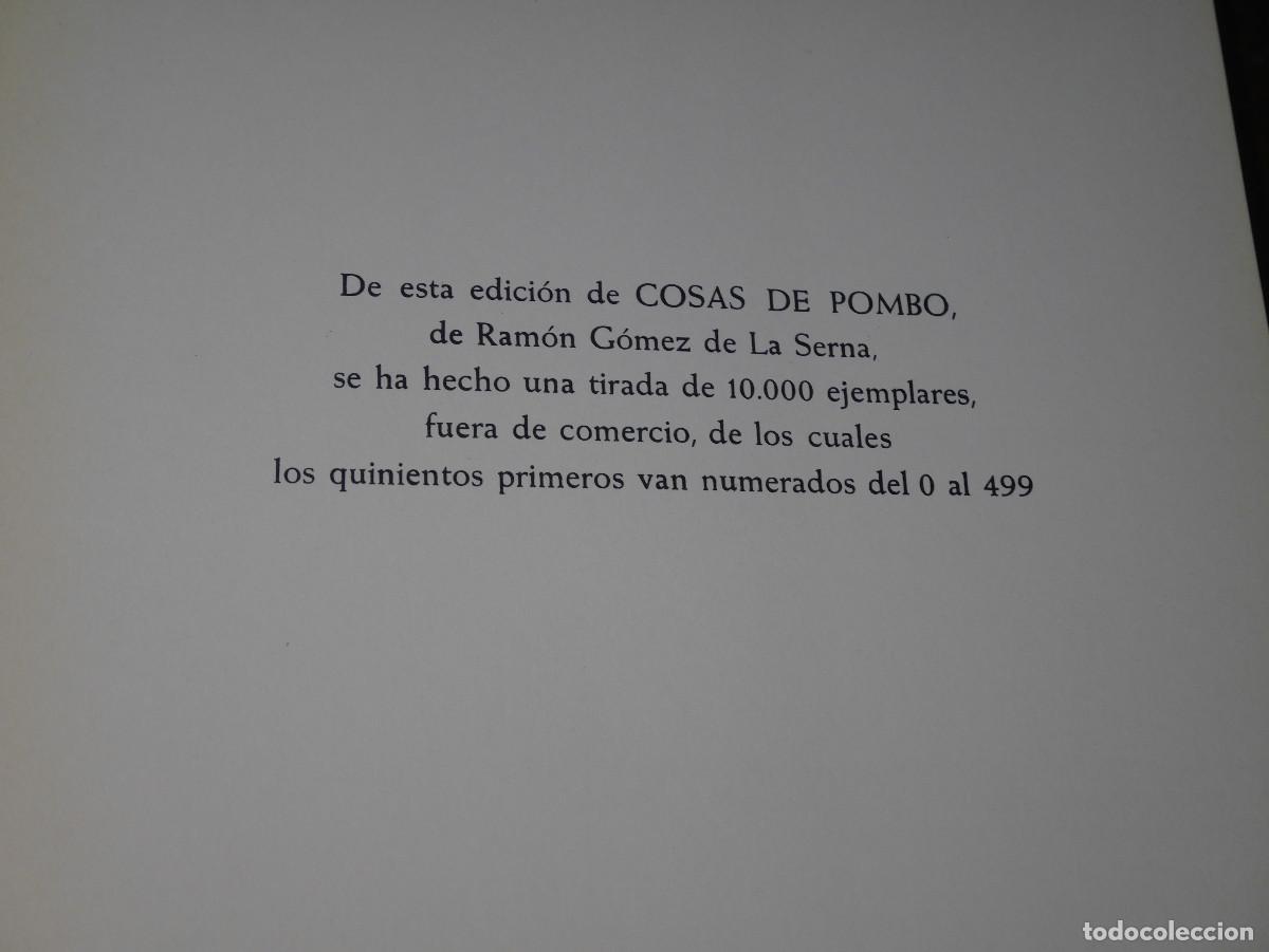 Libros antiguos: Ram&oacute;n G&oacute;mez de la Serna, COSAS DE POMBO - Foto 2