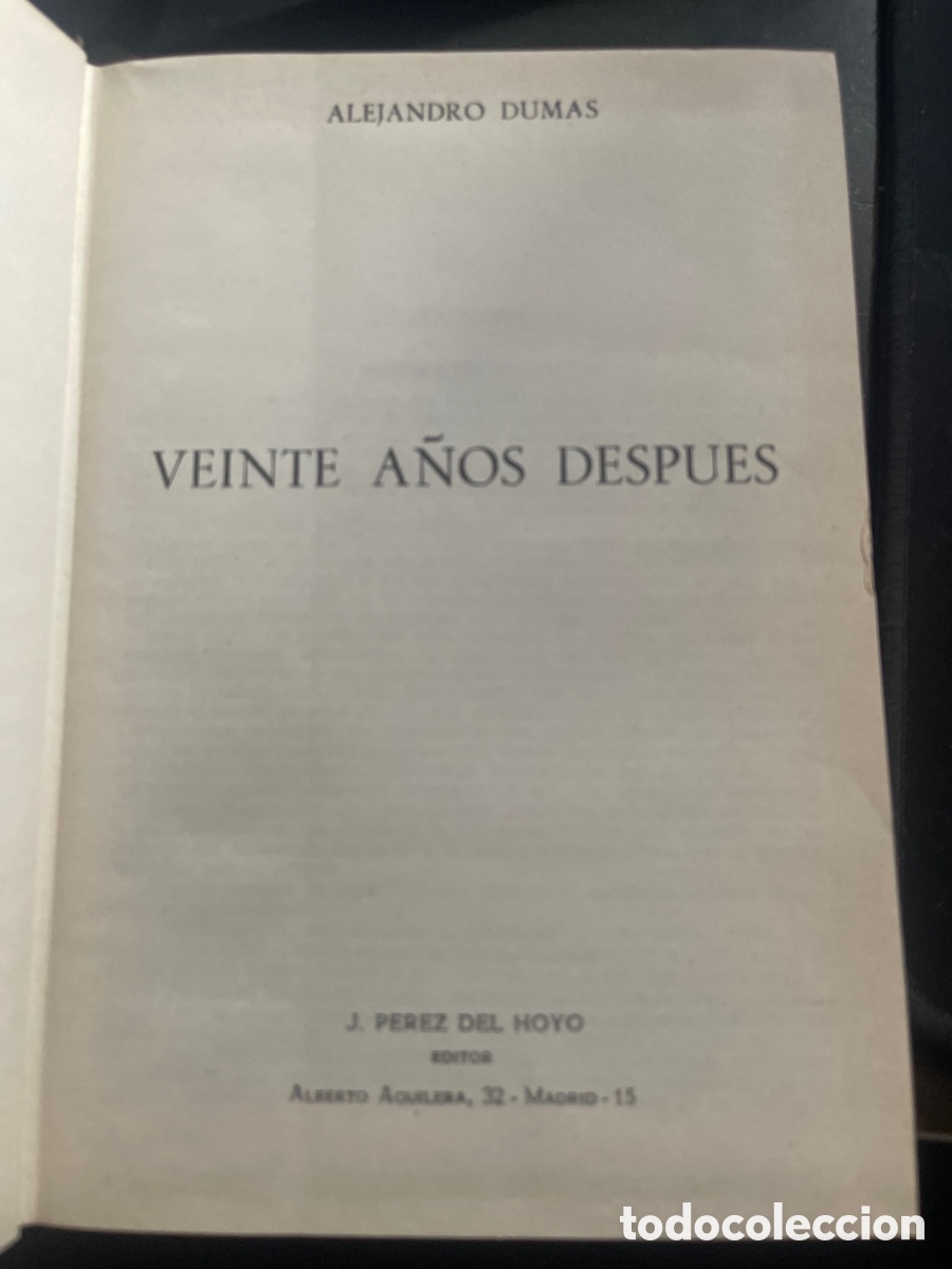 Libros antiguos: 20 a&ntilde;os despu&eacute;s Dumas - Foto 3