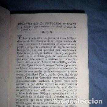Libros antiguos: DIALOGOS DE JUAN LUIS VIVES - A&Ntilde;O 1817. - Foto 3