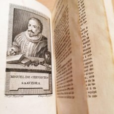 Libros antiguos: DON QUIJOTE DE LA MANCHA DE MIGUEL DE CERVANTES TOMO I IMPRENTA REAL AÑO 1797 MUY DIFICIL RETRATO