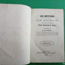 Libros antiguos: ANTIGUO LIBRO LOS MISTERIOS DE PARÍS. EUGENIO SUE. TOMO V. BARCELONA 1844.
