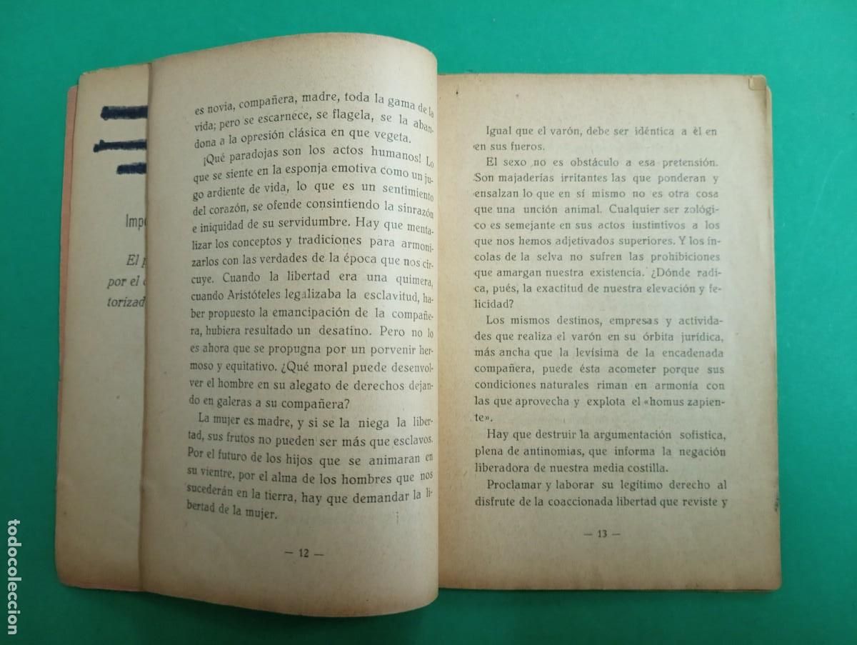 Libros antiguos: Antiguo libro LA MUJER. A. Verd&uacute; Su&aacute;rez. C&oacute;rdoba 1925. - Foto 4