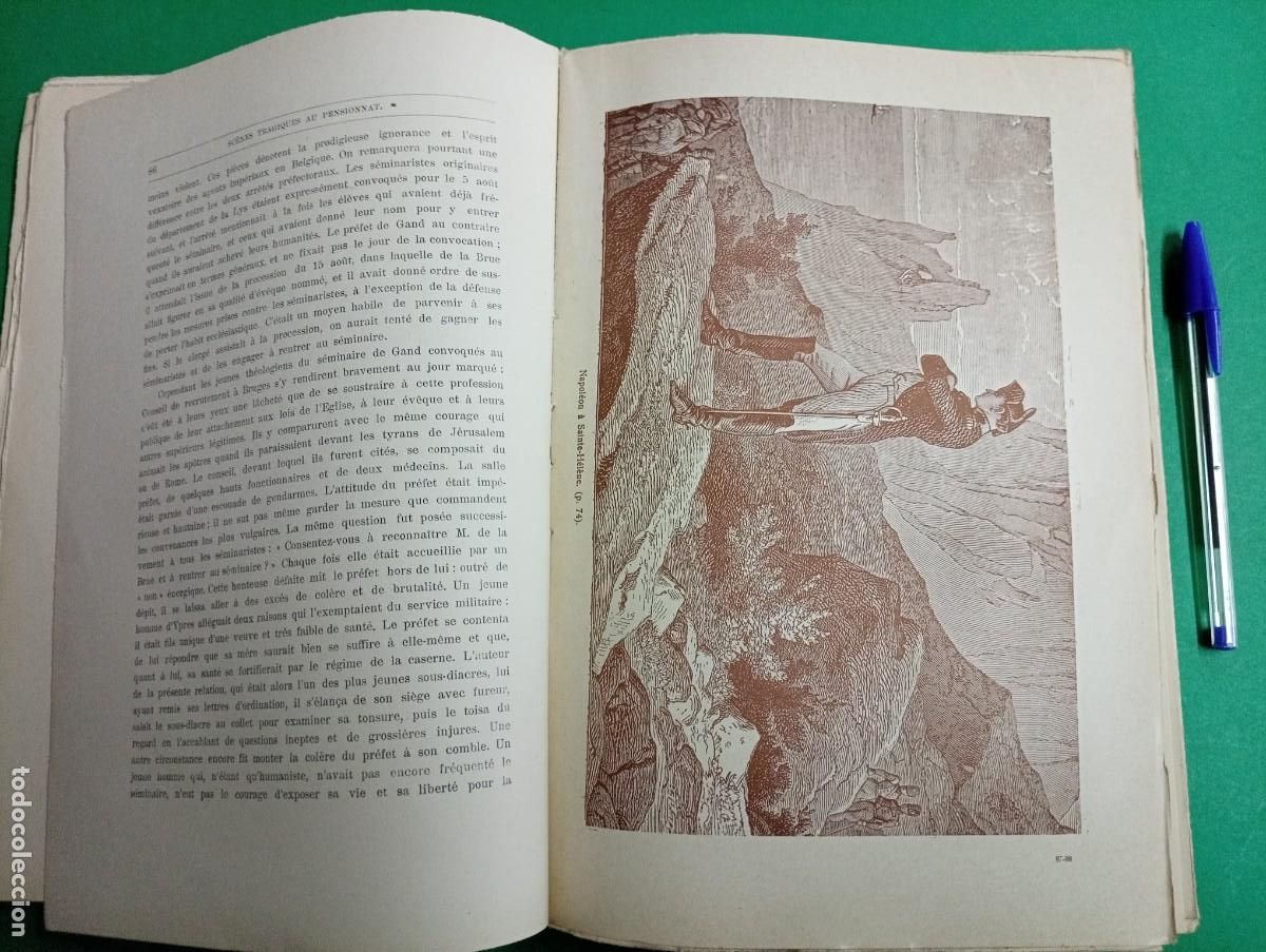 Libros antiguos: Antiguo libro Escenas Tr&aacute;gicas en el Internado. B&eacute;lgica. - Foto 6