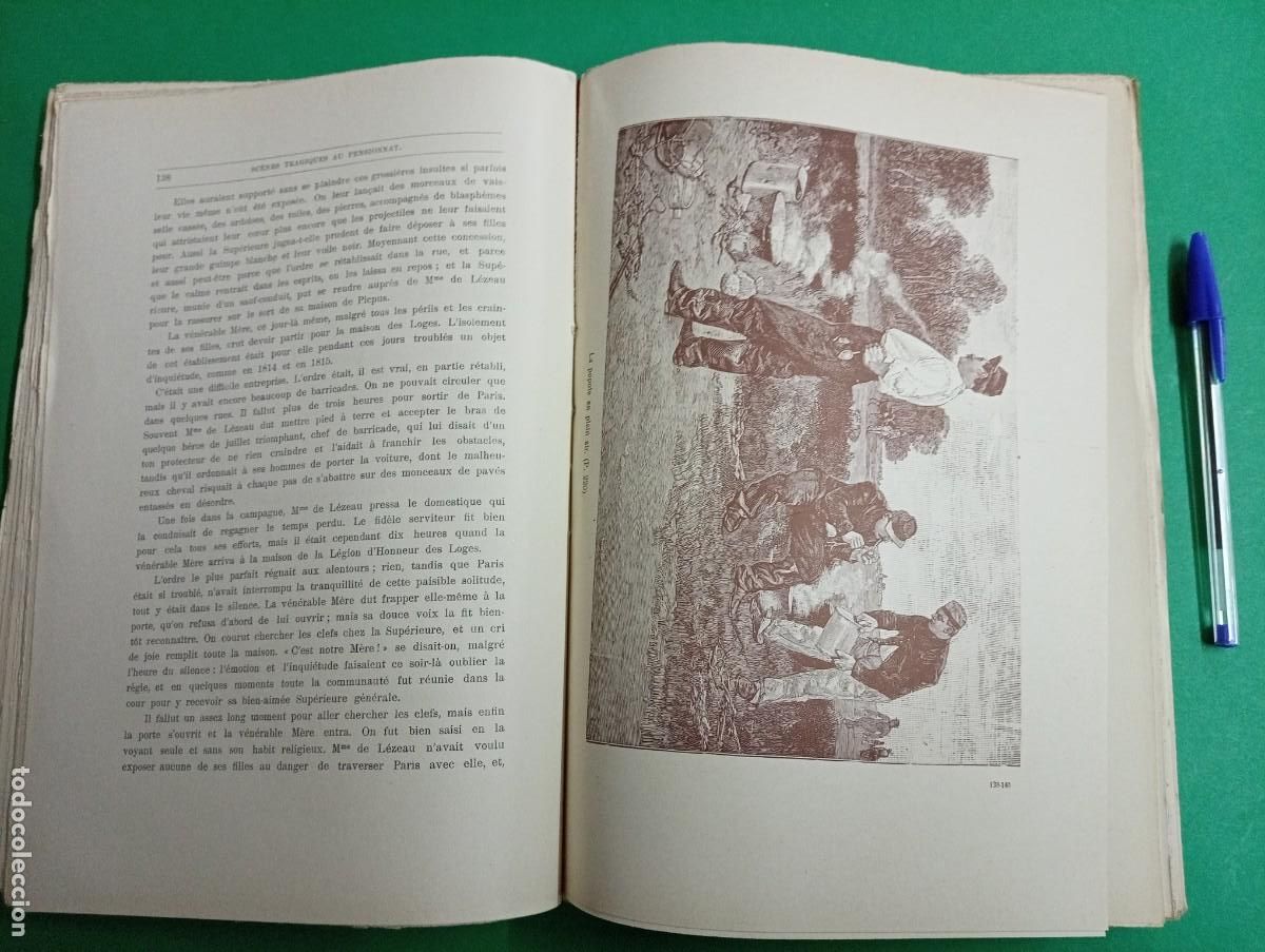Libros antiguos: Antiguo libro Escenas Tr&aacute;gicas en el Internado. B&eacute;lgica. - Foto 9
