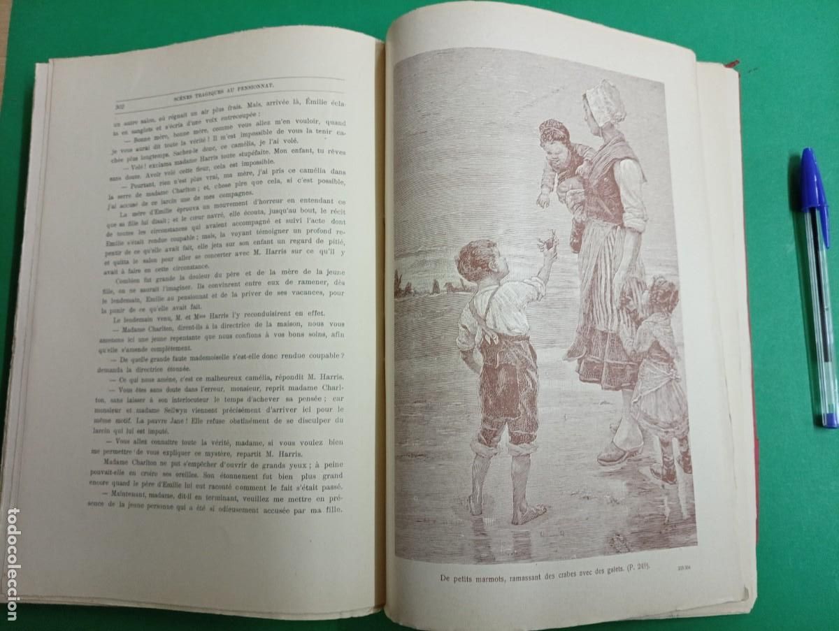 Libros antiguos: Antiguo libro Escenas Tr&aacute;gicas en el Internado. B&eacute;lgica. - Foto 12