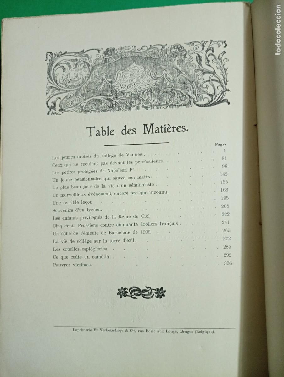 Libros antiguos: Antiguo libro Escenas Tr&aacute;gicas en el Internado. B&eacute;lgica. - Foto 13